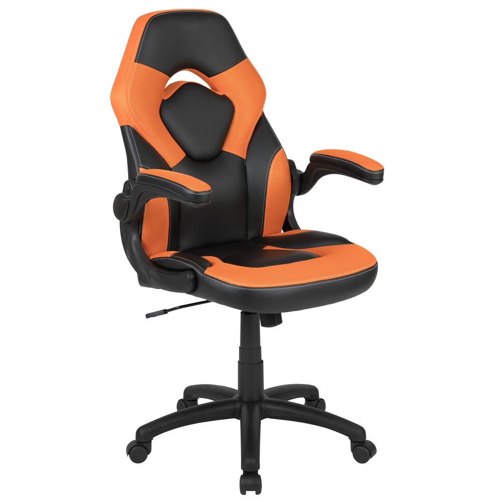 PC Gaming Office Chair, Lumbar Support Flip Up Armrests