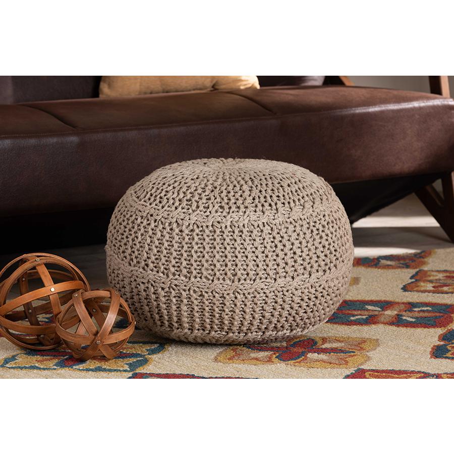 Baroni Home Pouf Letto Pieghevole Marrone MEP71M-3