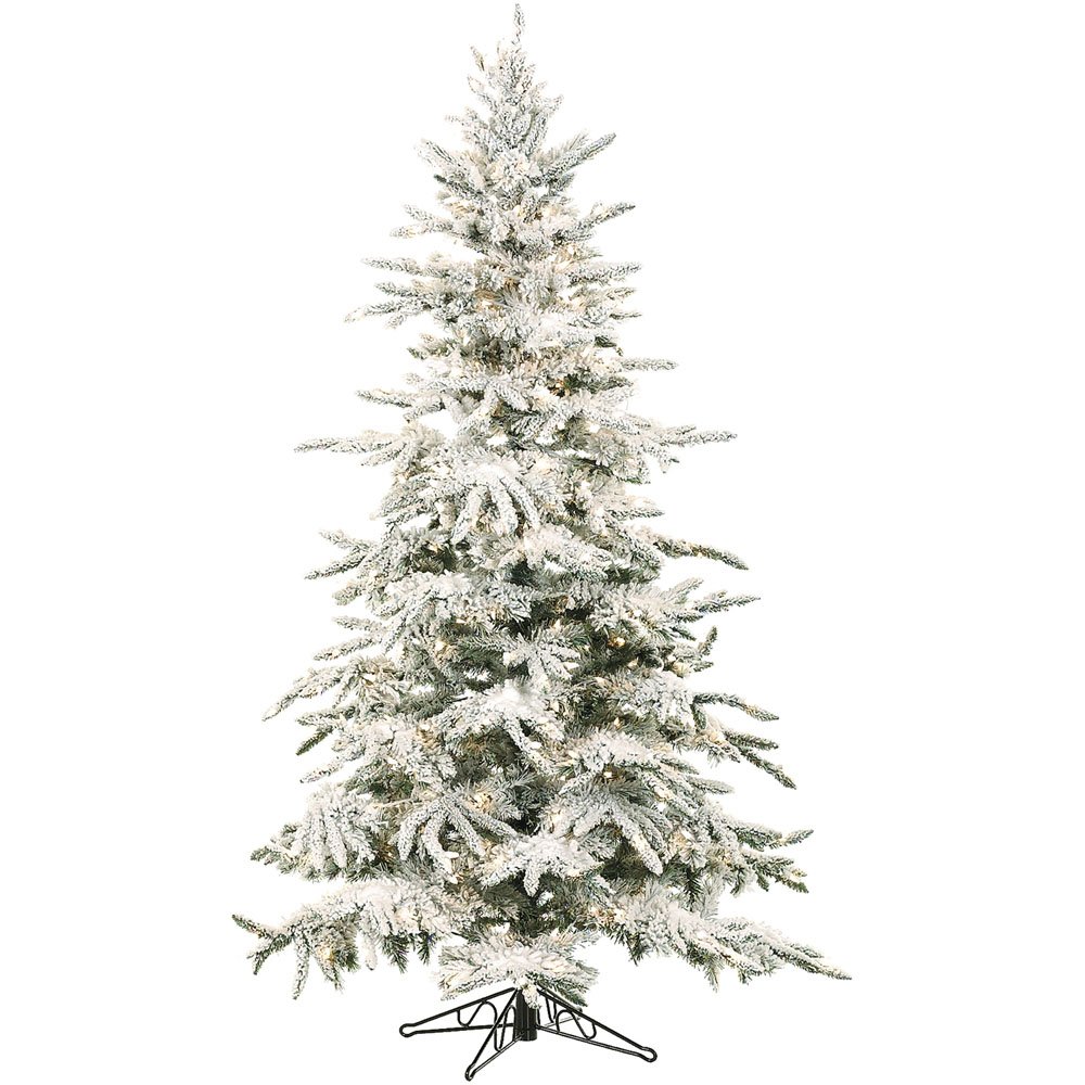 Fraser Hill Farm 7.5-ft. Jingle Pine Artificial Christmas Tree with Multicolor LED Lights and Remote Control