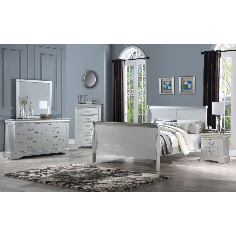 Louis Philippe III Twin Bed White ACME