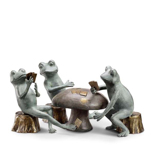 SPI 34211 Card Cheat Frogs Garden Sculpture Set