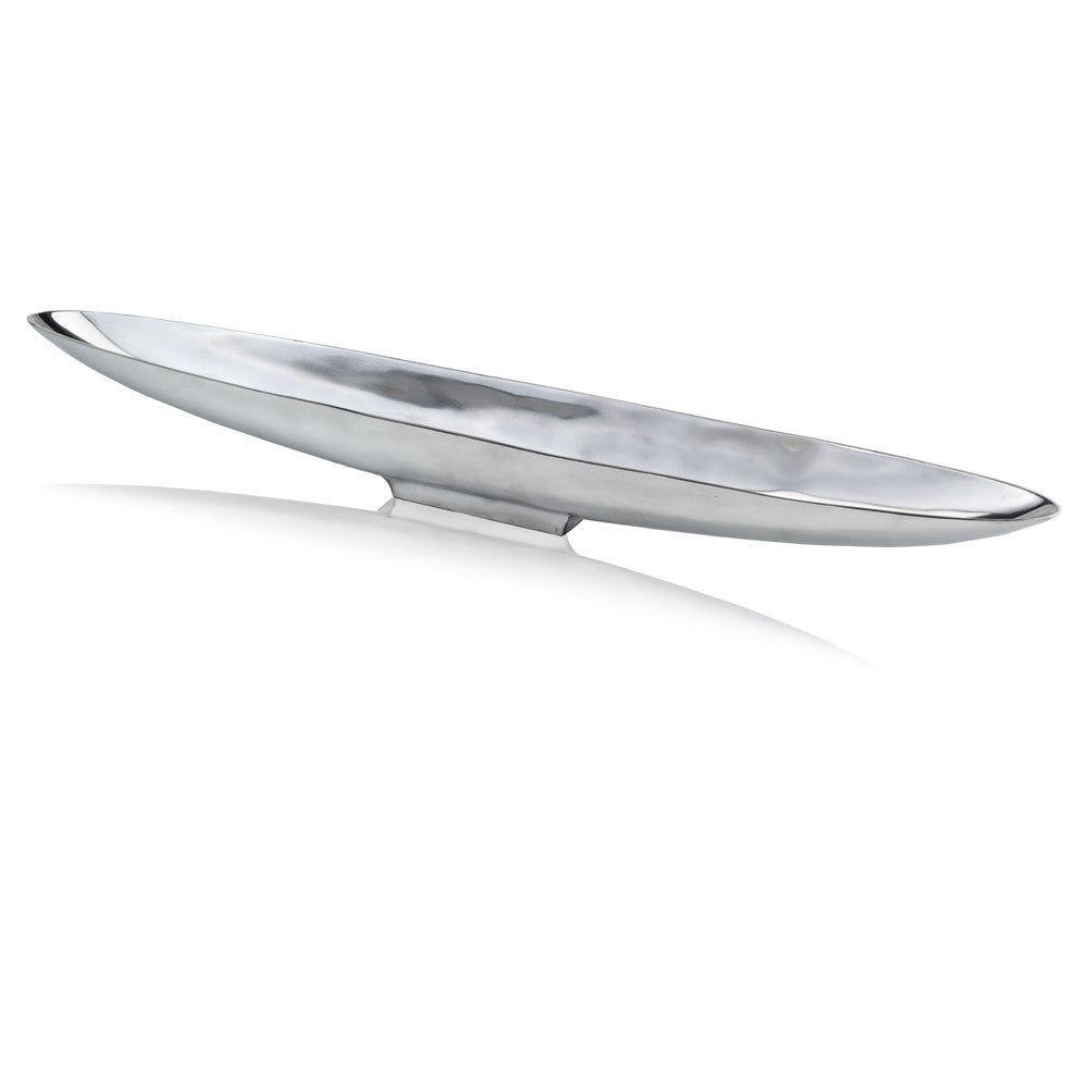 47 Contempo Shiny Silver Extra Large Long Boat Tray