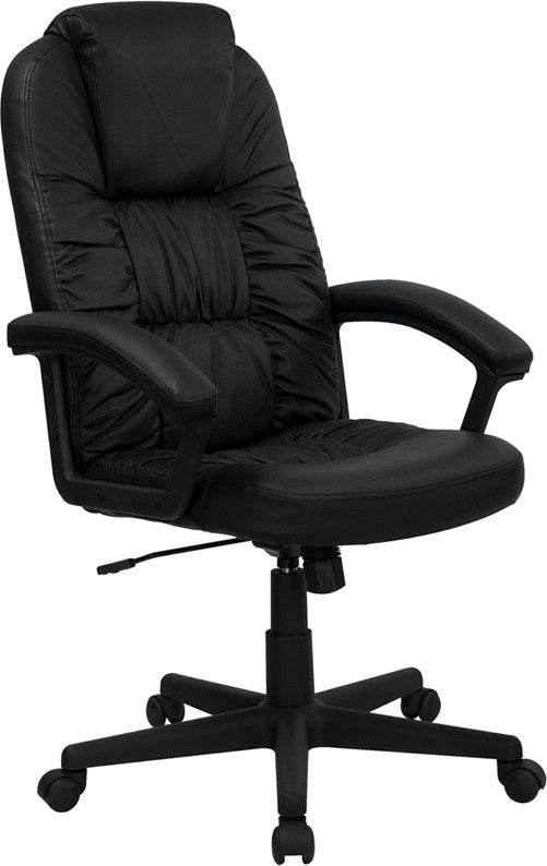 Flash Furniture BT 983 BK GG High Back Black Leather Executive