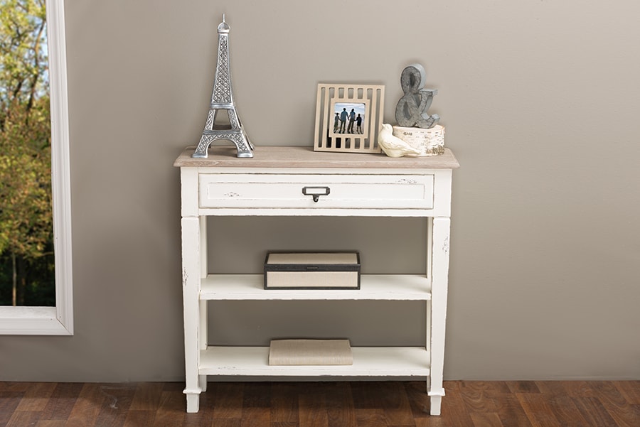 Baxton Studio Dauphine Traditional French Accent Console Table 1