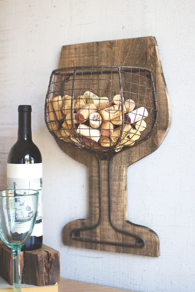 Wine rack best sale with cork holder