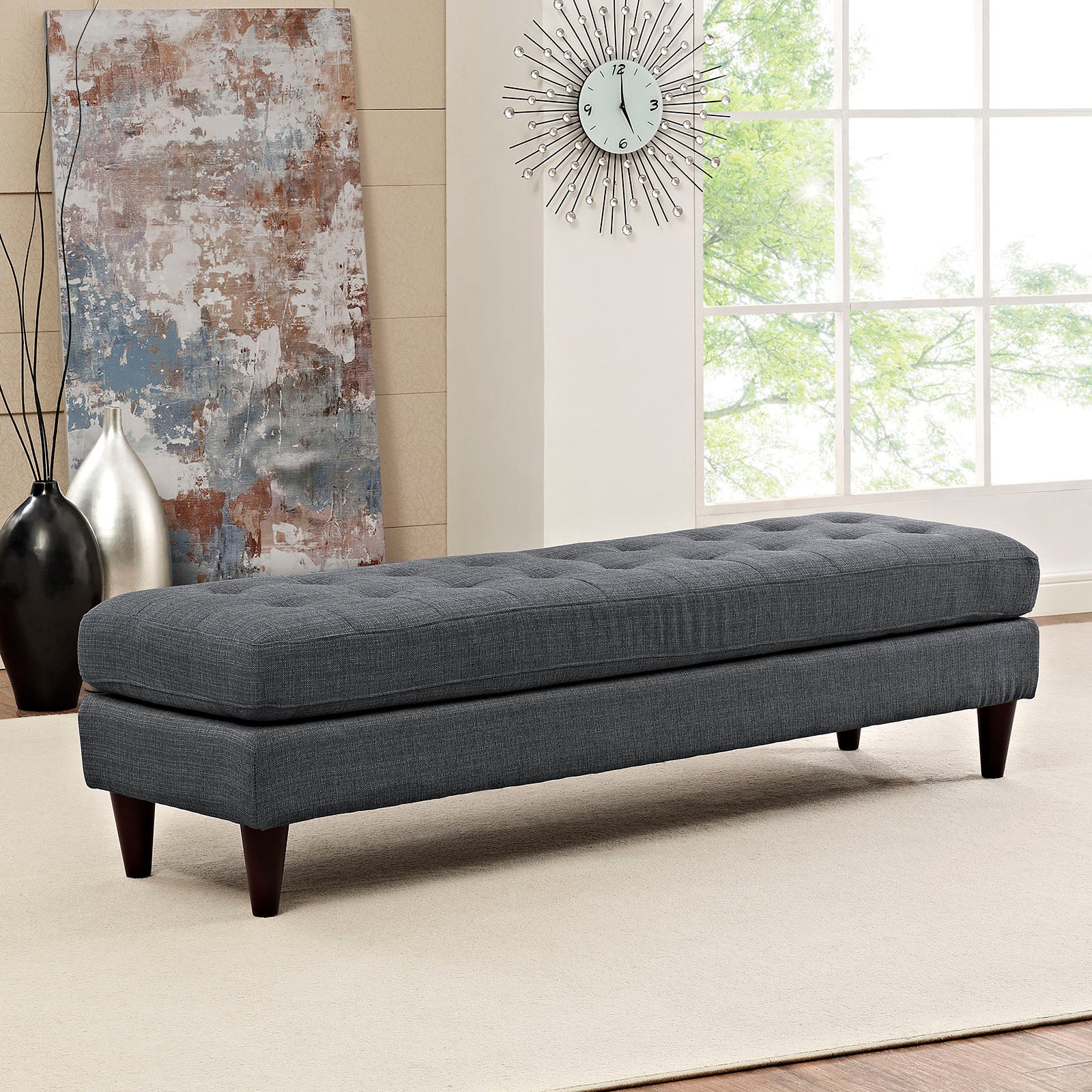 Modway empress deals upholstered large ottoman