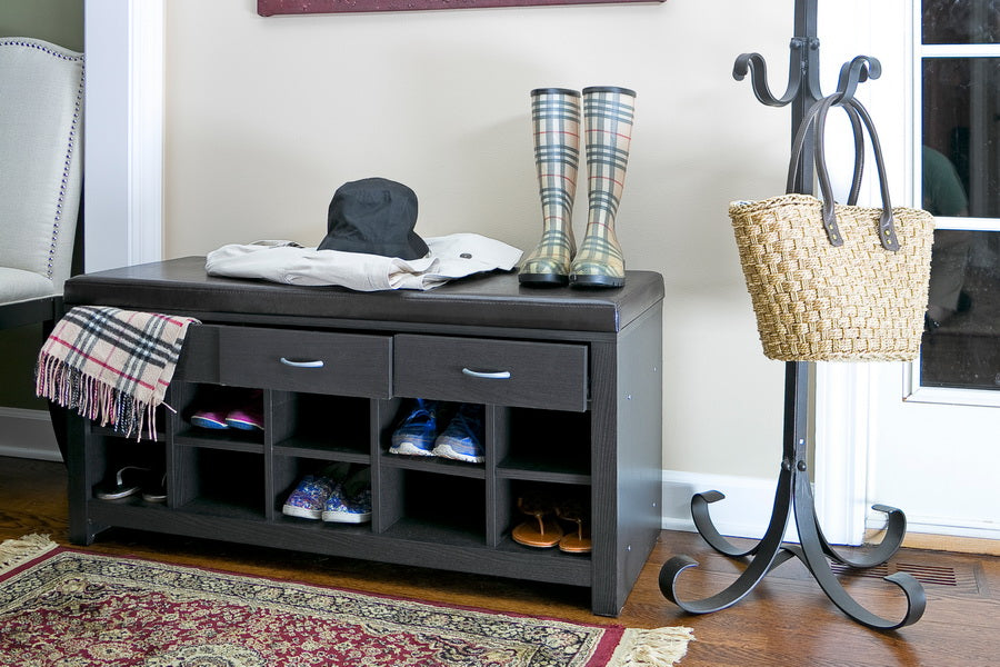 Sheffield Modern And Contemporary 2 - Door Wood Entryway Storage