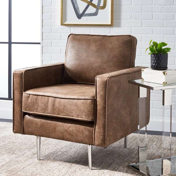 Accent chair best sale with silver legs