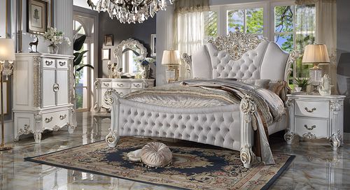 Louis Philippe III Eastern King Bed Antique Gray ACME