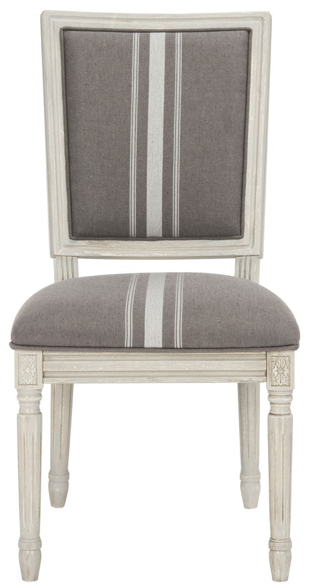 Safavieh Buchanan 19 H French Brasserie Linen Rect Side Chair