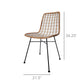 Lana Dining Chair, Iron & Rattan Set Of 4 By HomArt | Dining Chairs | Modishstore - 2