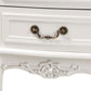 Baxton Studio Gabrielle Traditional French Country Provincial White-Finished 2-Drawer Wood End Table | Cabinets | Modishstore - 8