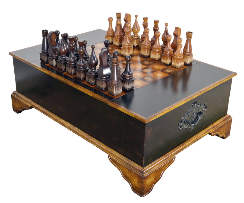 Ebony Chess Set Coffee Table | Coffee Tables | Modishstore - 1