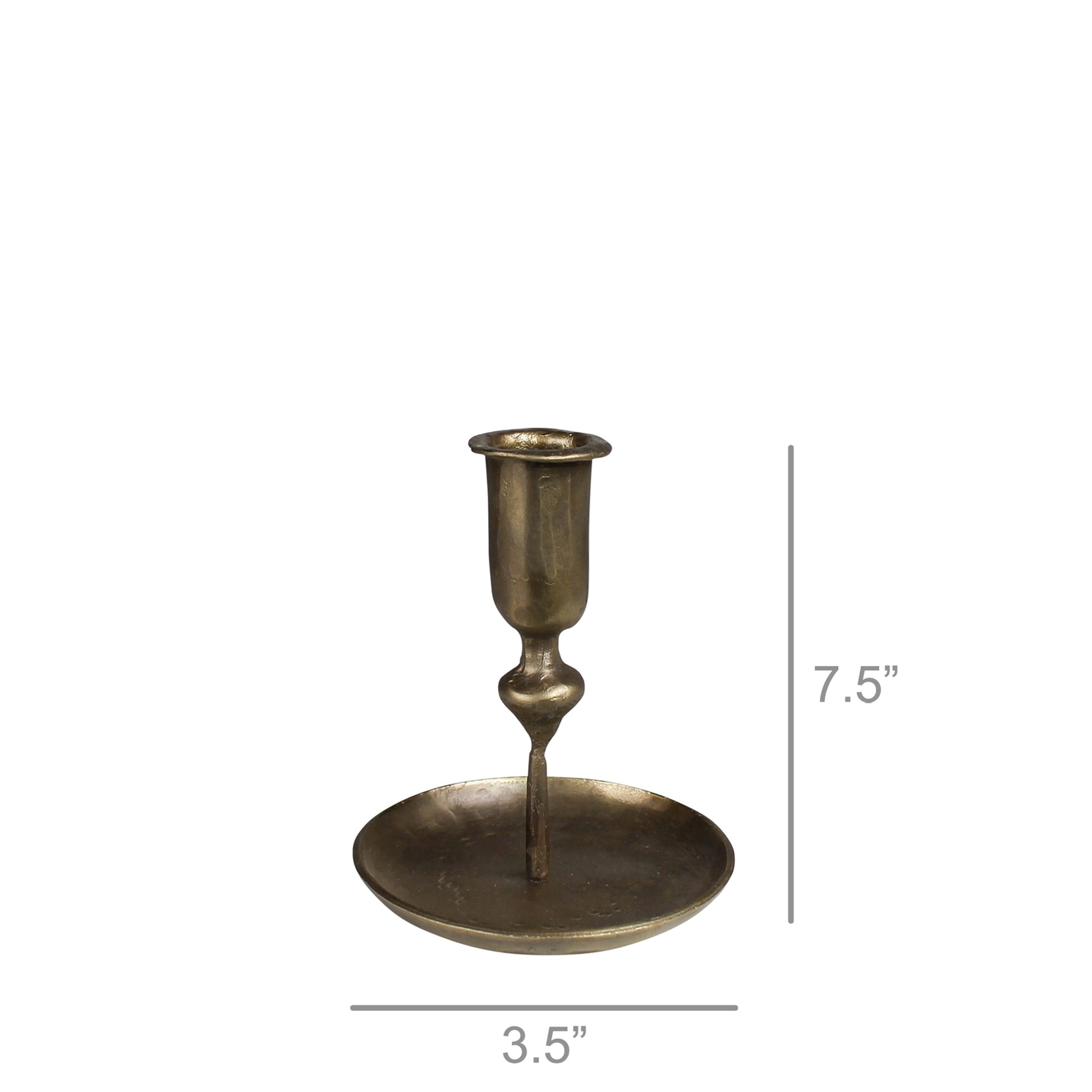 Percy Candlestick, Brass - Small Set Of 4 By HomArt | Ornaments | Modishstore - 2