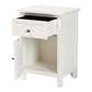 Baxton Studio Lambert Classic and Traditional White Finished Wood 1-Drawer End Table | Cabinets | Modishstore - 6