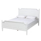 Baxton Studio Mariana Classic and Traditional White Finished Wood Queen Size Platform Bed | Beds | Modishstore - 4