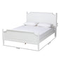 Baxton Studio Mariana Classic and Traditional White Finished Wood Queen Size Platform Bed | Beds | Modishstore - 3