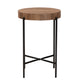 Baxton Studio Savion Modern Industrial Walnut Brown Finished Wood and Black Metal End Table | End Tables | Modishstore - 3