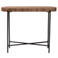 Baxton Studio Savion Modern Industrial Walnut Brown Finished Wood and Black Metal Console Table | Console Tables | Modishstore - 3