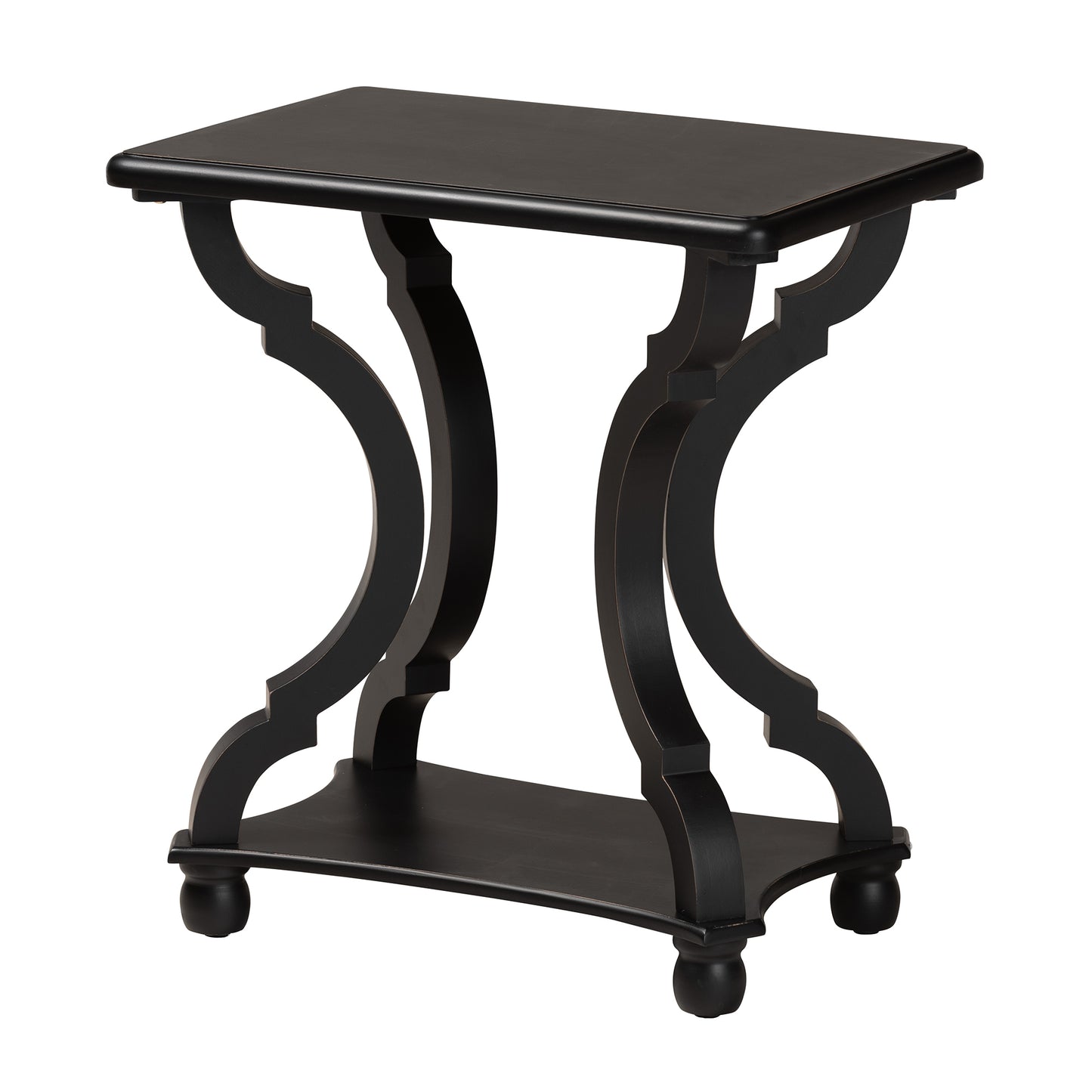 Baxton Studio Cianna Classic and Traditional Black Wood End Table | End Tables | Modishstore - 4