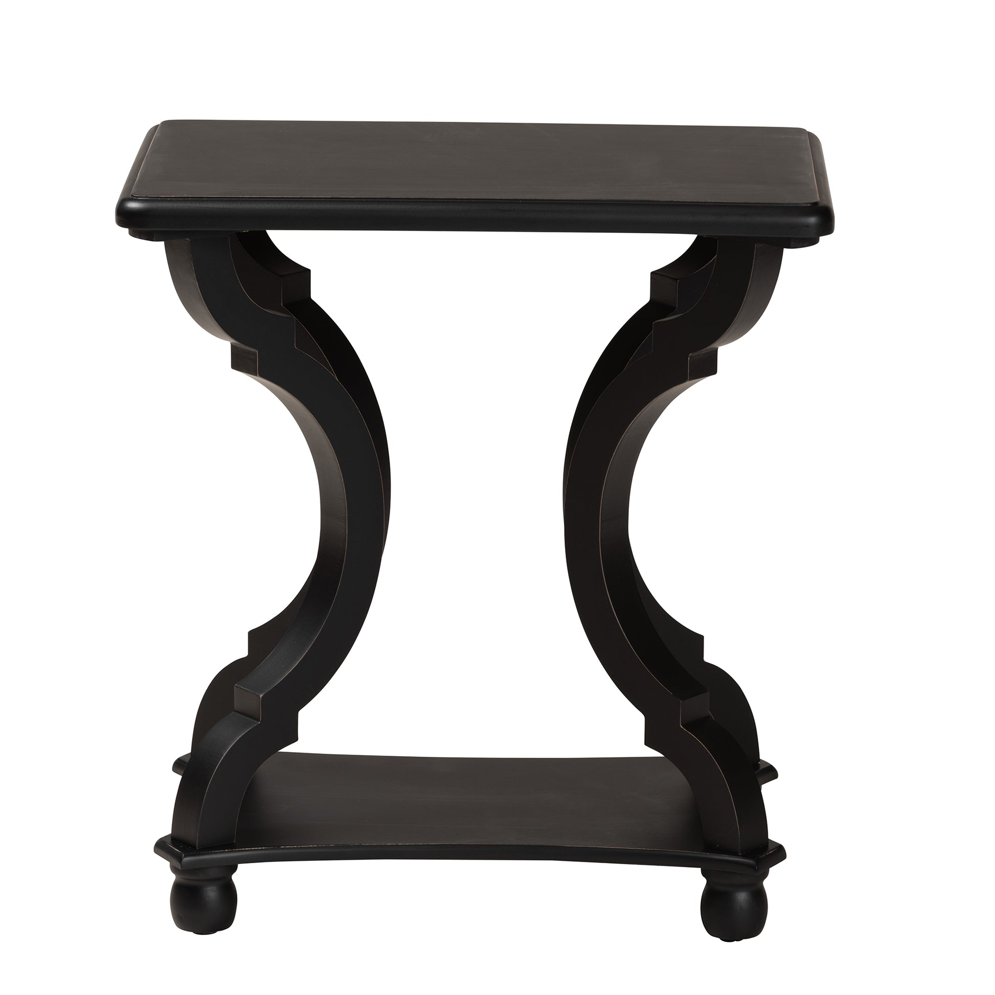 Baxton Studio Cianna Classic and Traditional Black Wood End Table | End Tables | Modishstore - 5