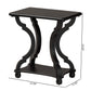 Baxton Studio Cianna Classic and Traditional Black Wood End Table | End Tables | Modishstore - 3