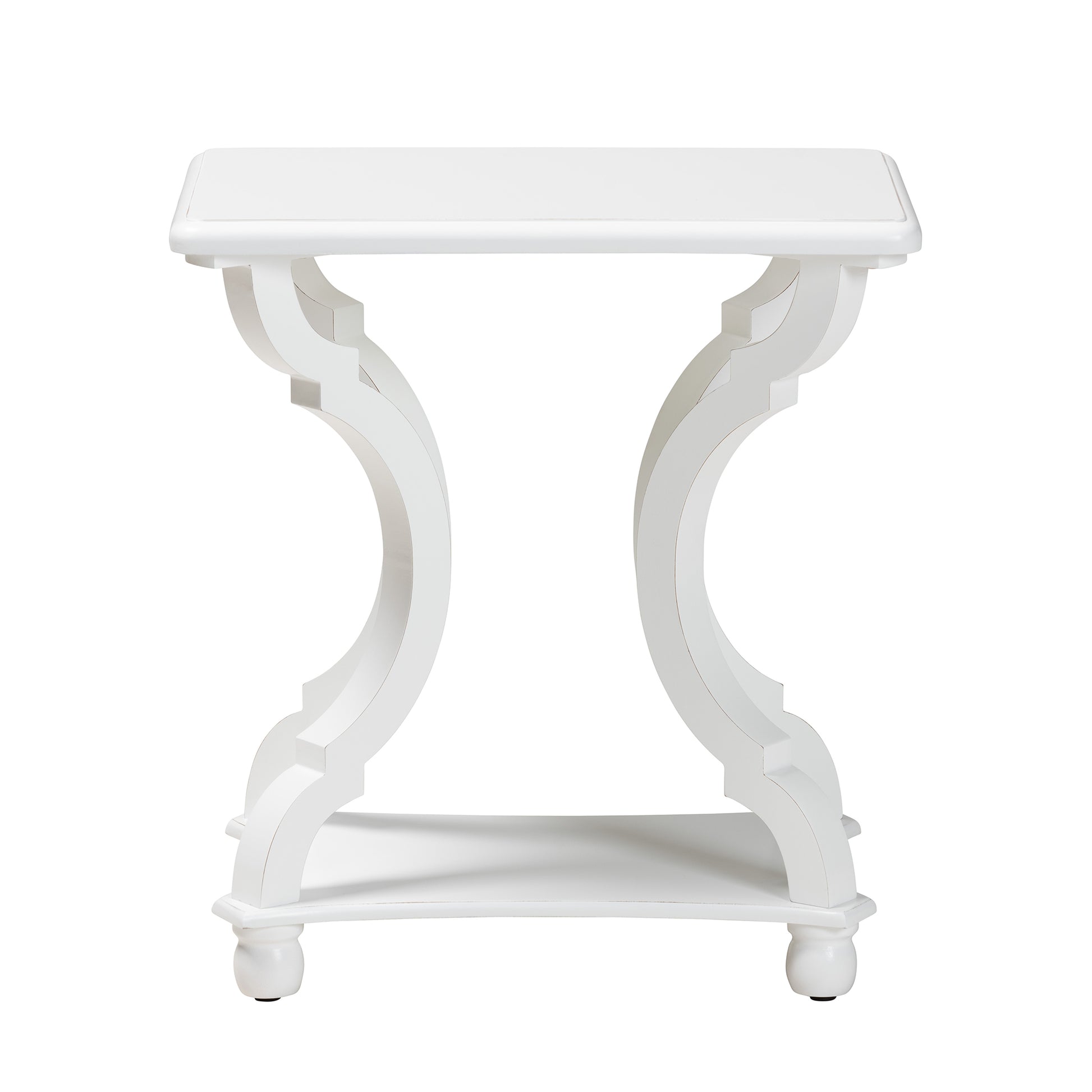 Baxton Studio Cianna Classic and Traditional White Wood End Table | End Tables | Modishstore - 3