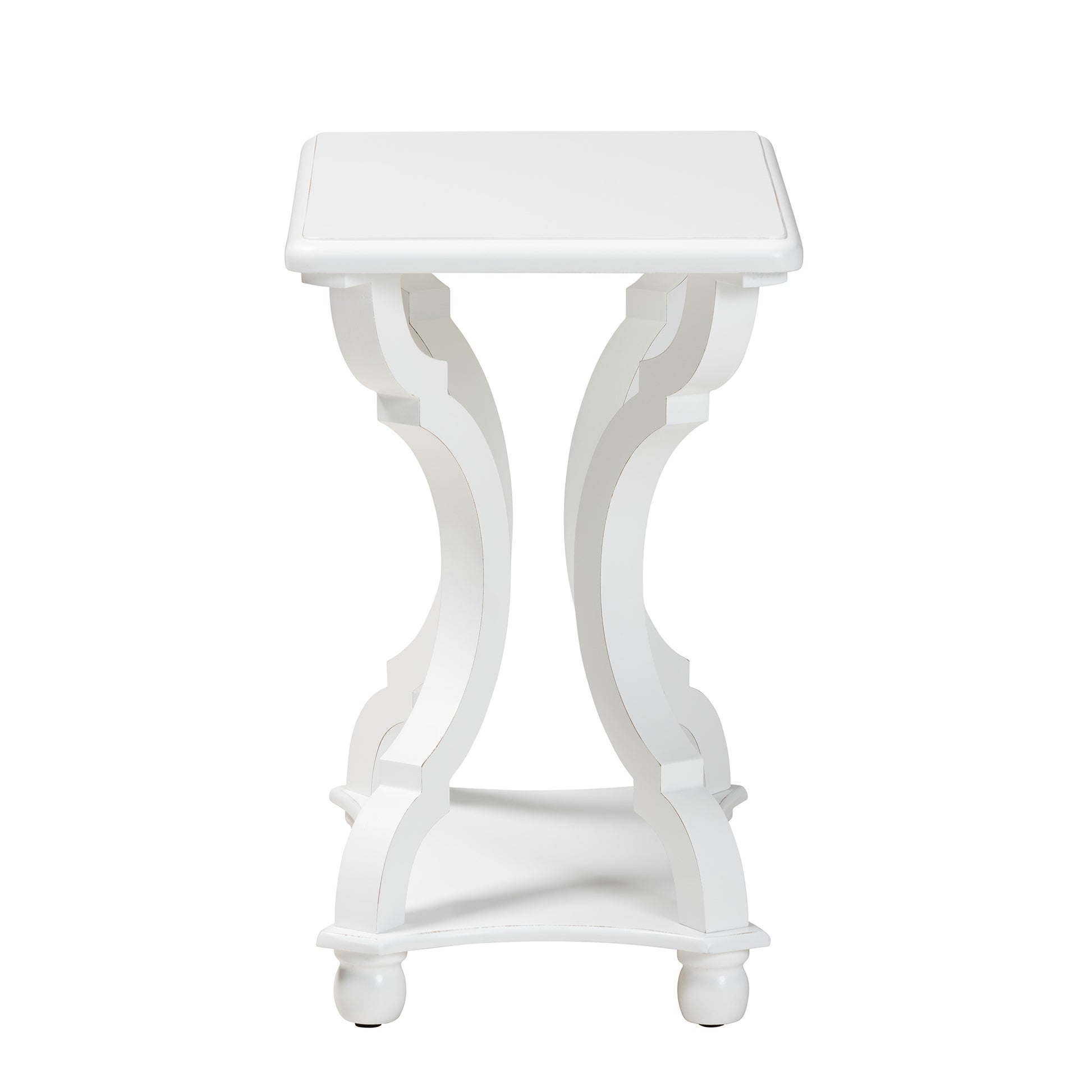 Baxton Studio Cianna Classic and Traditional White Wood End Table | End Tables | Modishstore - 4