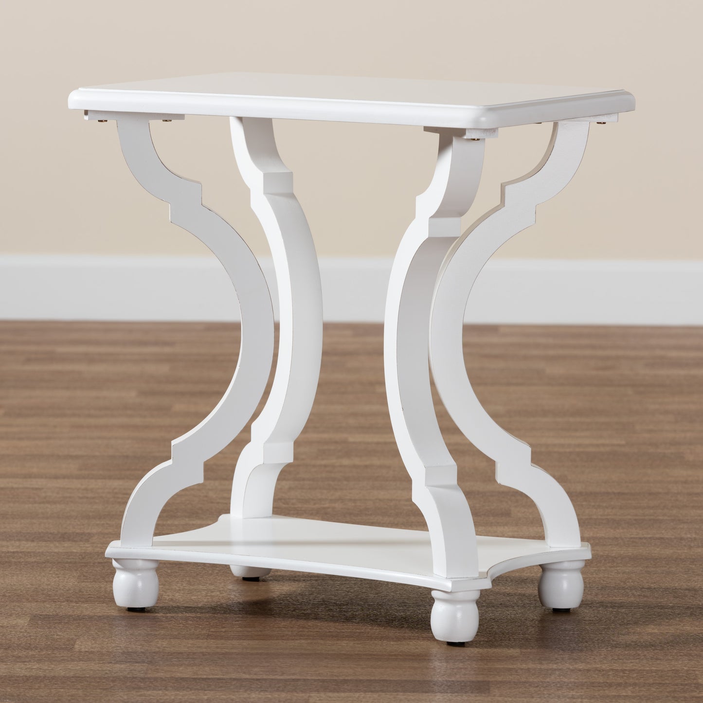 Baxton Studio Cianna Classic and Traditional White Wood End Table | End Tables | Modishstore - 9