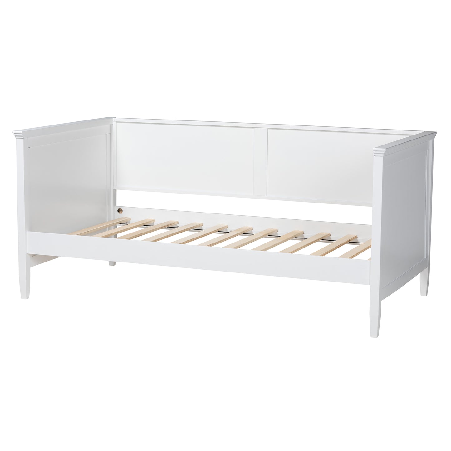 Baxton Studio Viva Classic and Traditional White Finished Wood Twin Size Daybed | Daybeds | Modishstore - 4