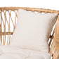 Baxton Studio bali & pari Delara Modern Bohemian Natural Brown Rattan Chaise | Lounge Chairs | Modishstore - 8