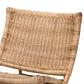 Baxton Studio bali & pari Herrara Modern Bohemian Natural Brown Antique Rattan Foldable Lounge Chair | Accent Chairs | Modishstore - 7