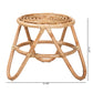 Baxton Studio bali & pari Jacinda Modern Bohemian Natural Brown Rattan End Table | End Tables | Modishstore - 8