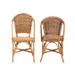 Baxton Studio bali & pari Neola Modern Bohemian Natural Rattan 2-Piece Dining Chair Set | Dining Chairs | Modishstore - 5