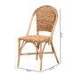 Baxton Studio bali & pari Neola Modern Bohemian Natural Rattan 2-Piece Dining Chair Set | Dining Chairs | Modishstore - 3