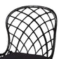 Baxton Studio bali & pari Sabelle Modern Bohemian Black Finished Rattan and Metal 2-Piece Dining Chair Set | Dining Chairs | Modishstore - 5