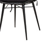 Baxton Studio bali & pari Sabelle Modern Bohemian Black Finished Rattan and Metal 2-Piece Dining Chair Set | Dining Chairs | Modishstore - 6