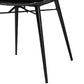 Baxton Studio Brenna Modern Bohemian Black Finished Wood and Rattan 5-Piece Dining Set | Dining Sets | Modishstore - 7