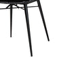 Baxton Studio bali & pari Brenna Modern Bohemian Greywashed Rattan and Black Metal 2-Piece Dining Chair Set | Dining Chairs | Modishstore - 15