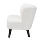 Baxton Studio Naara Modern and Contemporary Ivory Boucle Upholstered and Black Finished Wood Accent Chair | Accent Chairs | Modishstore - 6