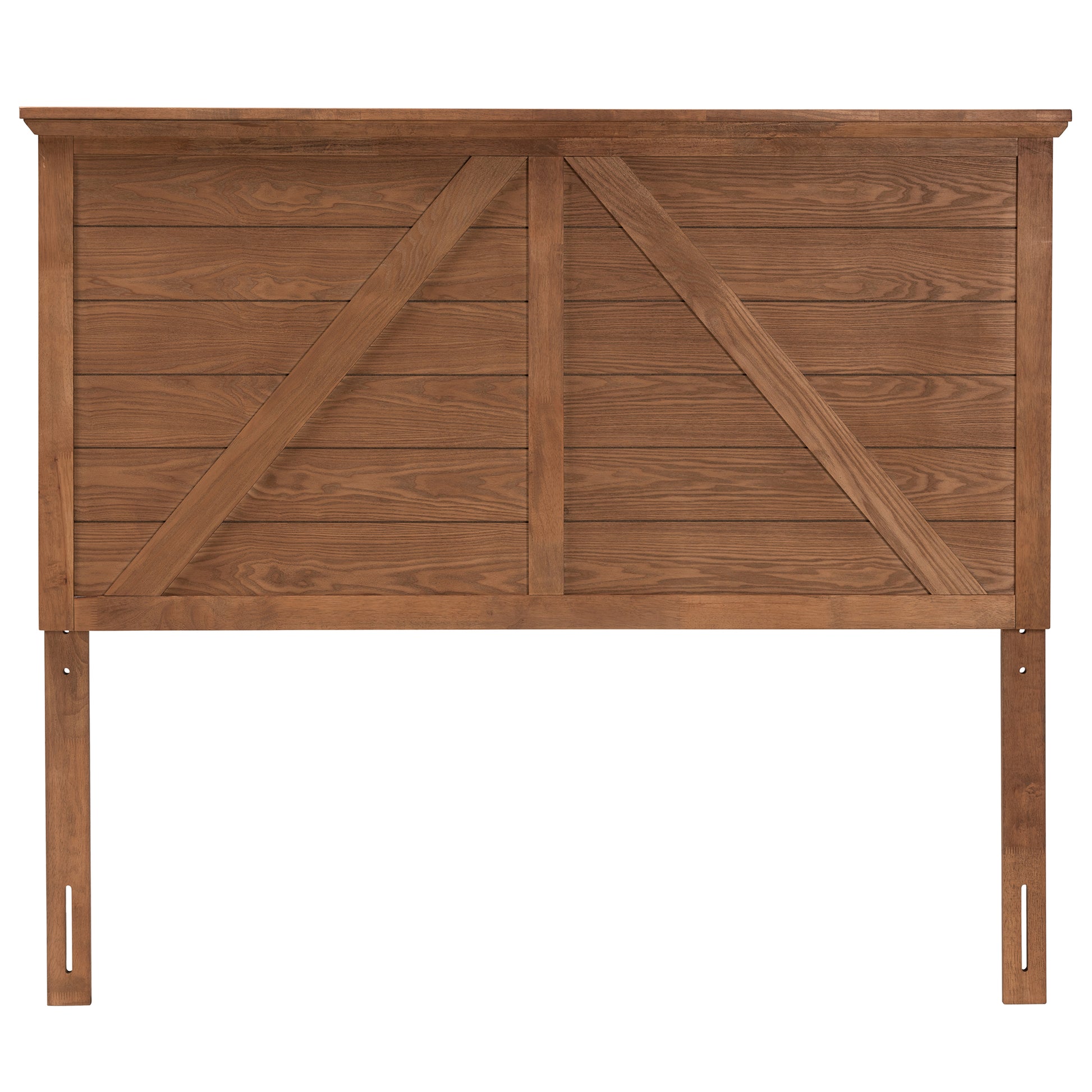 Baxton Studio Yorick Classic and Traditional Ash Walnut Finished Wood Queen Size Headboard | Headboards | Modishstore - 4