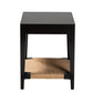 Baxton Studio bali & pari Freya Modern Bohemian Black Finished Bayur Wood End Table | End Tables | Modishstore - 5