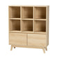 Baxton Studio Danina Japandi Oak Brown Finished Wood Bookshelf | Bookcases | Modishstore - 4