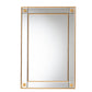 Baxton Studio Iara Modern Glam and Luxe Antique Goldleaf Finished Wood Accent Wall Mirror | Mirrors | Modishstore - 2