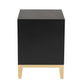 Baxton Studio Donald Modern Glam and Luxe Black Finished Wood and Gold Metal 2-Drawer End Table | End Tables | Modishstore - 5