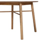 Baxton Studio Denmark Mid-Century Modern French Oak Brown Finished Rubberwood Dining Table | Dining Tables | Modishstore - 4