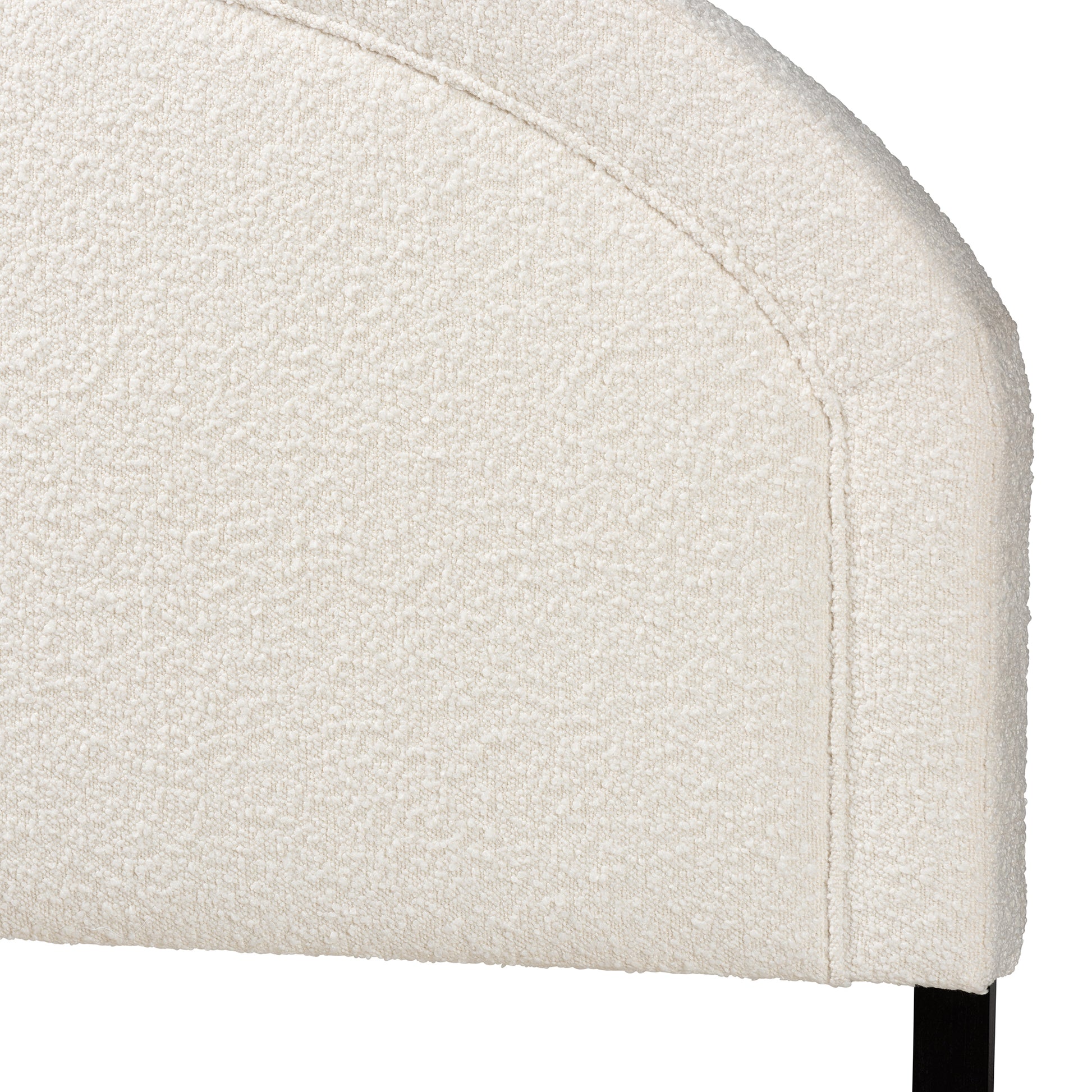 Baxton Studio Fiana Modern Cream Boucle Fabric Queen Size Headboard | Headboards | Modishstore - 4