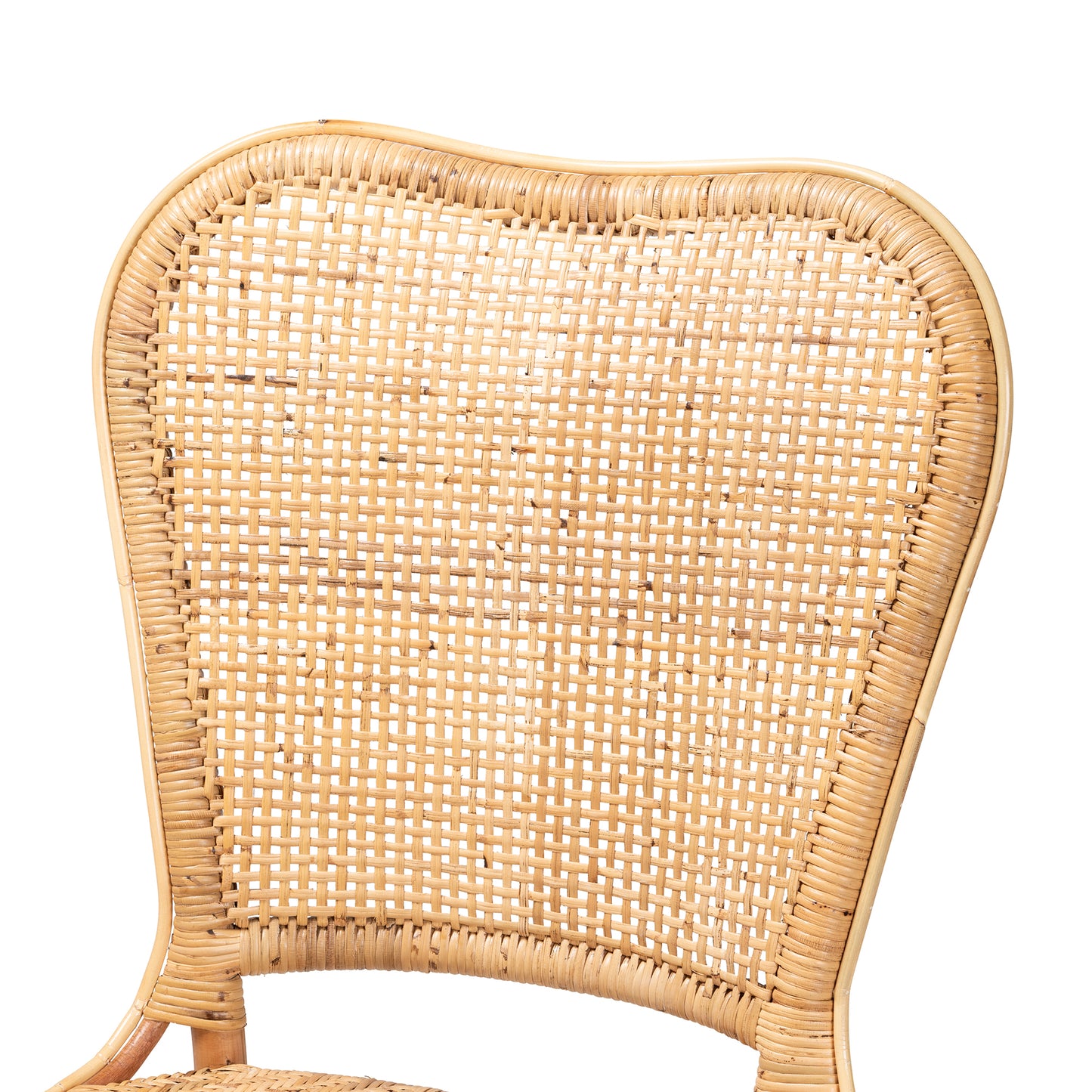 Baxton Studio bali & pari Irene Modern Bohemian Natural Rattan Dining Chair | Dining Chairs | Modishstore - 6