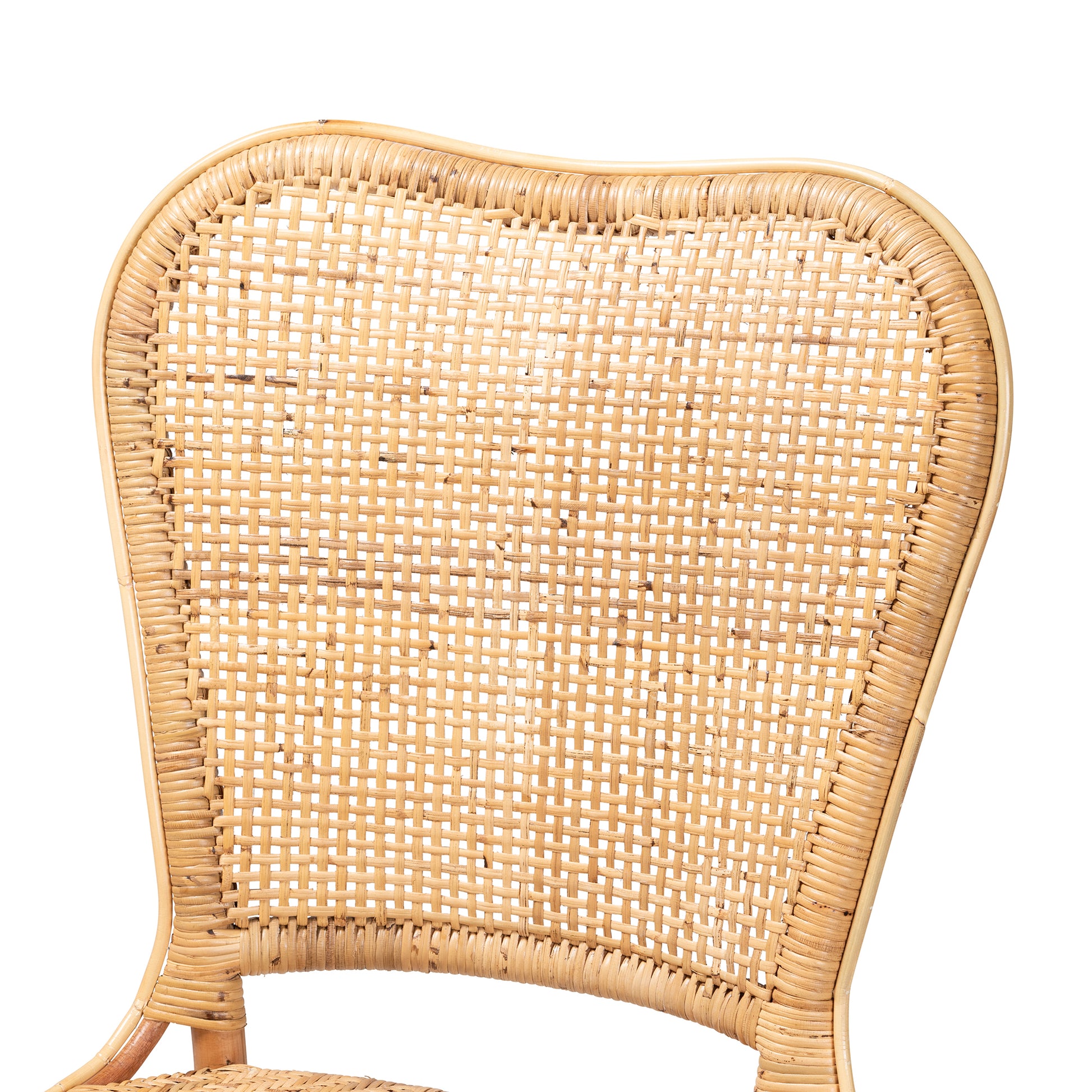 Baxton Studio bali & pari Irene Modern Bohemian Natural Rattan Dining Chair | Dining Chairs | Modishstore - 6