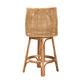 Baxton Studio bali & pari Bella Modern Bohemian Natural Brown Rattan Bar Stool | Bar Stools | Modishstore - 5